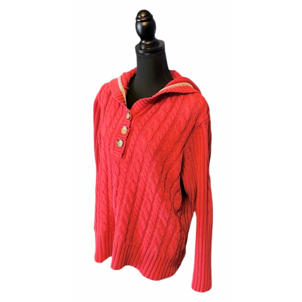 Red 3X Style & Co Hooded Sweater